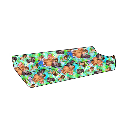 Jungle Friends Bamboo Changing Pad Cover SHIPS EARLY NOVEMBER