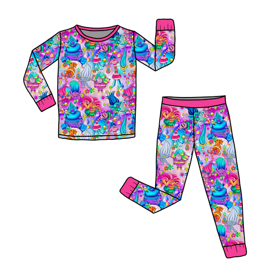 True Colors- Pink Two-Piece Pajama Set SHIPS MID NOVEMBER